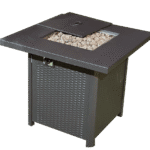 Outdoor Gas Heater Fire Pit – Rattan Decorative Design