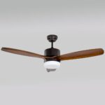 Natural Wood Ceiling Fan Without Light – Mod