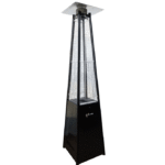 Pyramid Flame Patio Heater Square – Jet Black