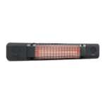 Electric Infrared Heater With Bluetooth Speakers & Remote