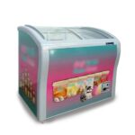 Chest Freezer 300L Curved Glass Door